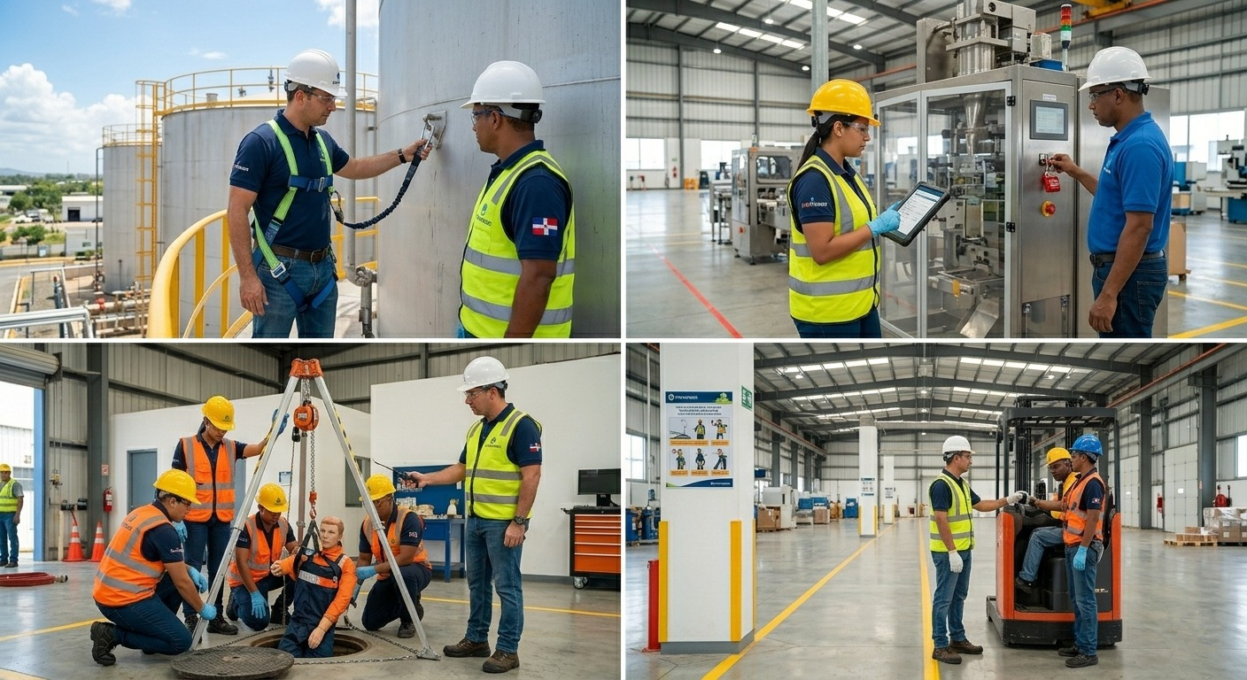 Capacitaciones de seguridad industrial en acción